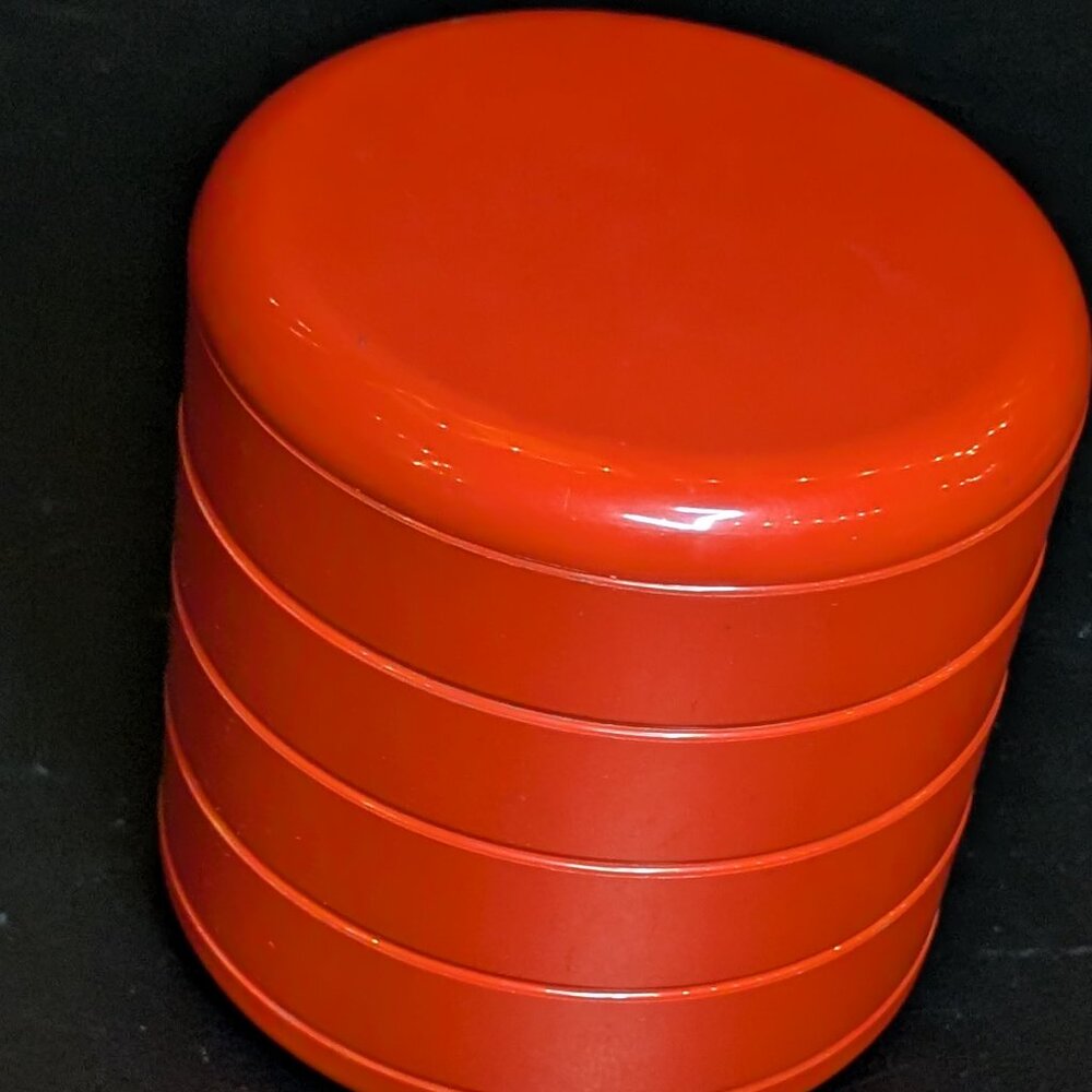 Vintage Red INTERDESIGN Plastic Caddy Organizer 1960s 1970s Mod Jewelry Buttons